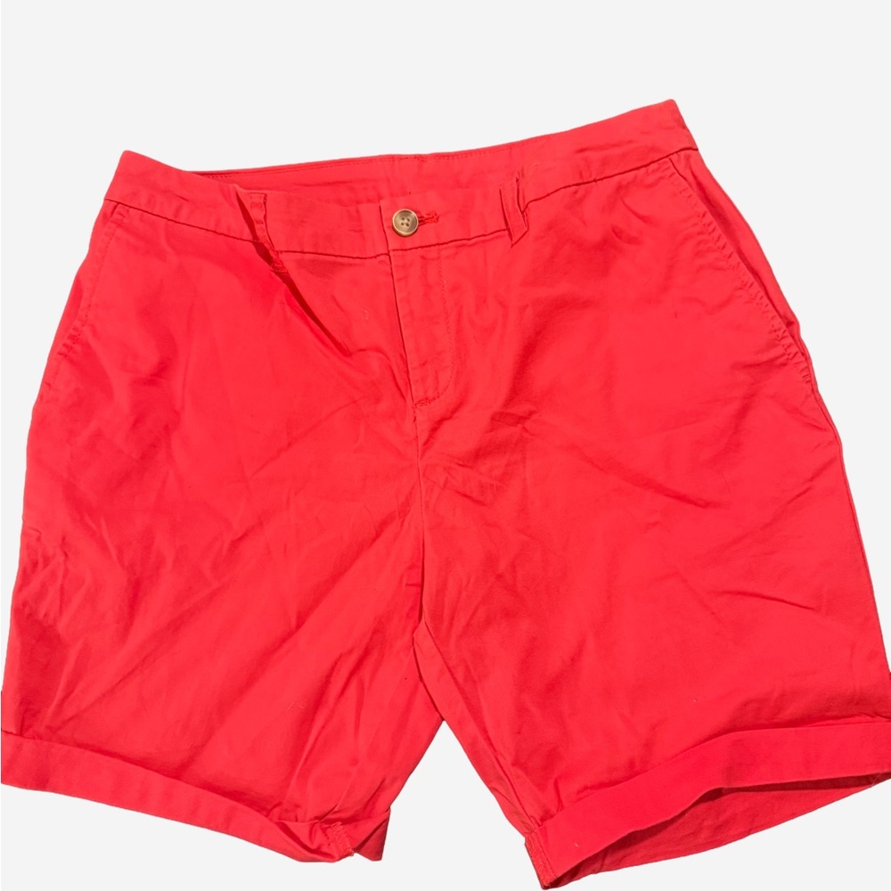 Faded Glory size 8 pink womens cotton blend shorts measurements in pics like new